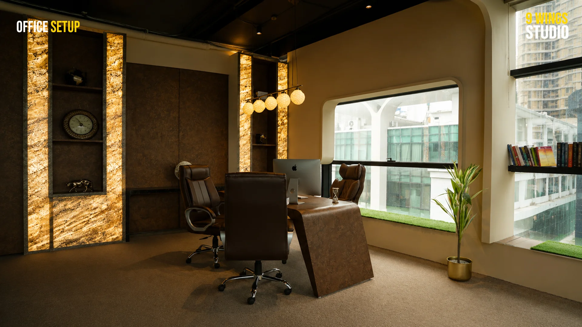 Boss Cabin and Executive Suite setup 9 Wings Office Studio Andheri West Mumbai